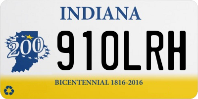 IN license plate 910LRH