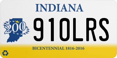 IN license plate 910LRS
