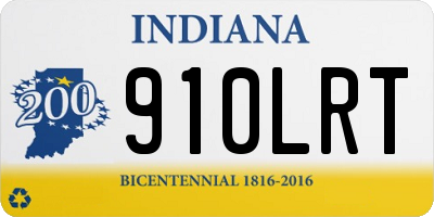IN license plate 910LRT