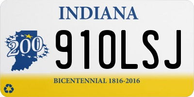 IN license plate 910LSJ