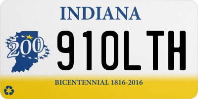 IN license plate 910LTH