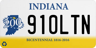 IN license plate 910LTN