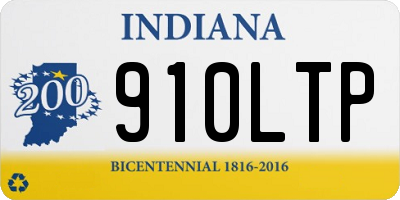 IN license plate 910LTP