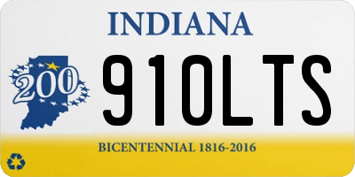 IN license plate 910LTS