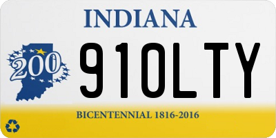 IN license plate 910LTY