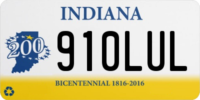 IN license plate 910LUL