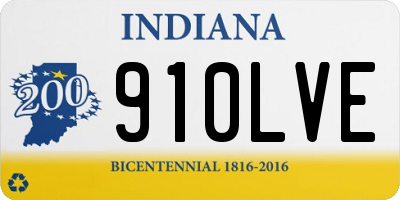 IN license plate 910LVE