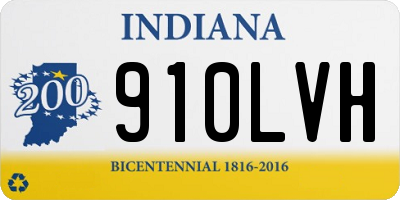 IN license plate 910LVH