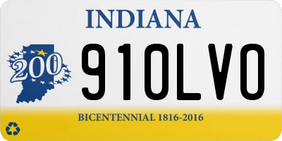 IN license plate 910LVO