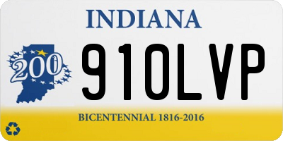 IN license plate 910LVP