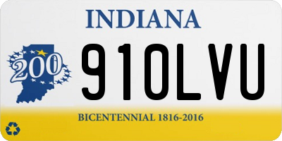 IN license plate 910LVU