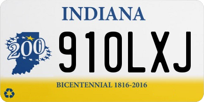 IN license plate 910LXJ