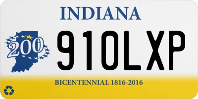 IN license plate 910LXP