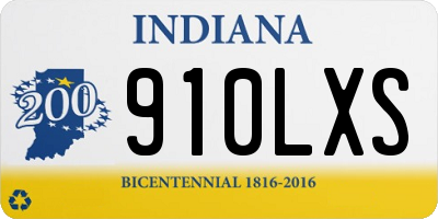 IN license plate 910LXS