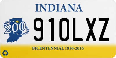 IN license plate 910LXZ