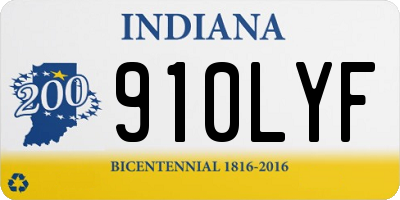 IN license plate 910LYF