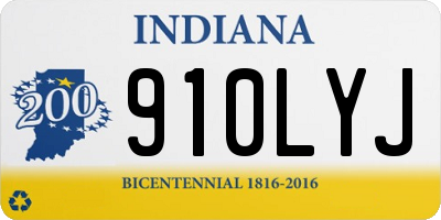 IN license plate 910LYJ