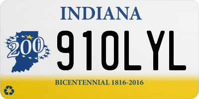IN license plate 910LYL