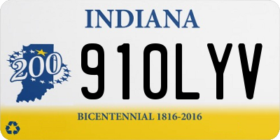 IN license plate 910LYV
