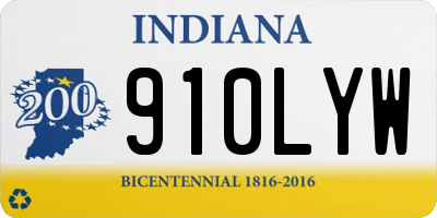 IN license plate 910LYW