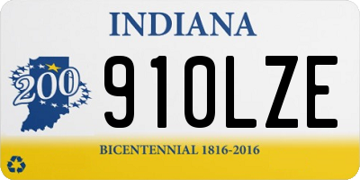 IN license plate 910LZE