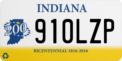 IN license plate 910LZP
