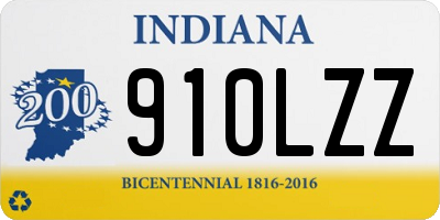 IN license plate 910LZZ