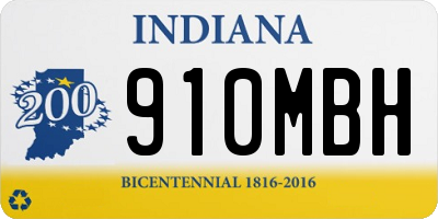 IN license plate 910MBH