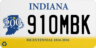 IN license plate 910MBK