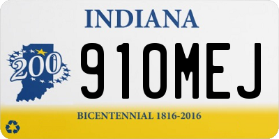 IN license plate 910MEJ