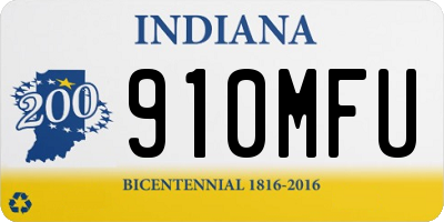 IN license plate 910MFU