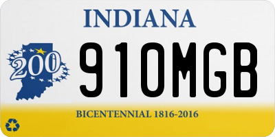 IN license plate 910MGB