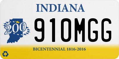 IN license plate 910MGG