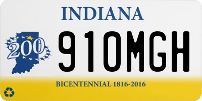 IN license plate 910MGH