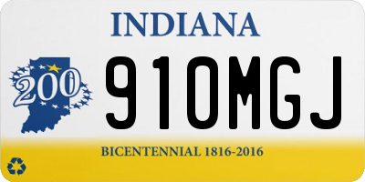 IN license plate 910MGJ