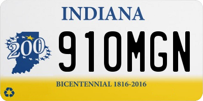 IN license plate 910MGN