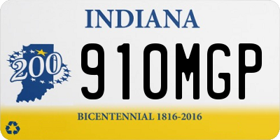 IN license plate 910MGP