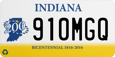 IN license plate 910MGQ