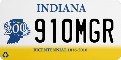 IN license plate 910MGR