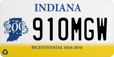 IN license plate 910MGW