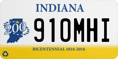 IN license plate 910MHI