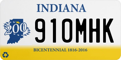 IN license plate 910MHK