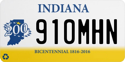 IN license plate 910MHN