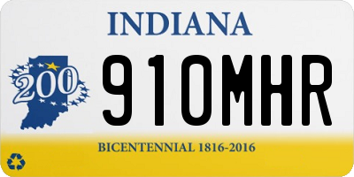 IN license plate 910MHR