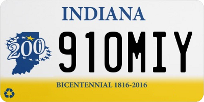 IN license plate 910MIY