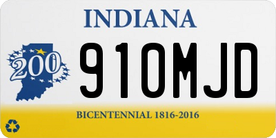 IN license plate 910MJD
