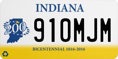 IN license plate 910MJM