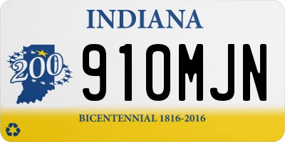 IN license plate 910MJN