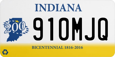 IN license plate 910MJQ