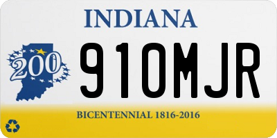 IN license plate 910MJR